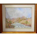 Gordon Webster The River Dee, Near Balmoral signed, oil,