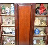 Oriental Items - an early 20th century blue and white jar and cover; Satsuma vase;