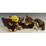 Steiff Animal Stuffed Toys - a vintage 60s Seated koala bear, others Leopard Paddy,