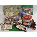 Lego Construction Toys - a large qty of pieces and instruction leaflets for set Number 7715, 6392,