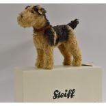 Steiff Classic 1935 Fellow Terrier, 30cm tall. Boxed.