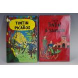 Two Herge's TinTin plaques - Tintin a Saigon, Tintin Et les Picaros.