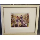 Julia Noble, by and after, Huntsman and Hounds, coloured print, signed in pencil, 15/75; others,