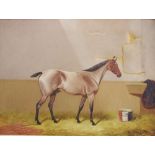 Colin Graeme (1858-1910) Strawberry Roan Gelding, in a stable signed, dated 98, oil on canvas,