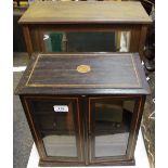 A an early 20th century mahogany tobacco cabinet,