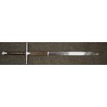 A replica two handed broad sword