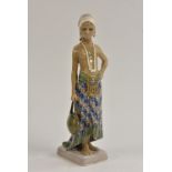 A Dahl Jensen, Copenhagen model of a Balinese female, designed by Jens Peter Dahl-Jensen,
