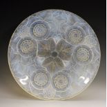 An Opaque glass ceiling light shade.