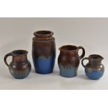 A Bourne Denby Danesby Ware Orient Ware Ashwood vase, 25cm; a Lathkill jug,