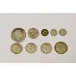 Numismatics - a George III crown; George V half crowns dated 1920;