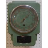 A Smiths Enfield green tin wall clock,