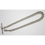A silver Albert chain (45g)