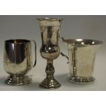 Silver - a silver tankard,