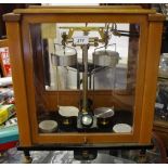 A set of Stanton Instruments Model A.D.2 Analytical Balance Scales supplied by A. Gallenkamp & Co.