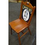 Interior design - advertisement - a Quaker Oats enamel backed hall chair