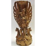 Thai carving of a winged demi God