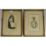 George Hall Neale (1863-1940) A pair, Womanhood, Youth and Old Age signed,