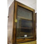 A 19th century coromandel specimen cupboard, brass mounts,