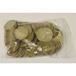 Numismatics - a kilo of post 1920 and pre 1948 coinage including 19 half crowns dated 1939,