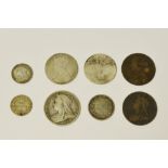Victorian coinage - a silver florin,