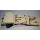 Stamps - a Triumph album of Victorian and later stamps including Penny Red, another album,