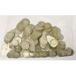 Numismatics - a kilo of post 1920 and pre 1948 coinage including shillings and florins