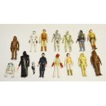 Star Wars - a 1977 Kenner Darth Vader action figure; other 1977 figures including 2 Chewbacca,