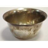 A Brooks & Sons Scottish silver bowl, Edinburgh,