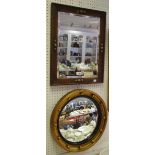 Interior Design - two Victorian gesso frames,