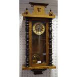 A 19th century Vienna wallclock, circa 1870.