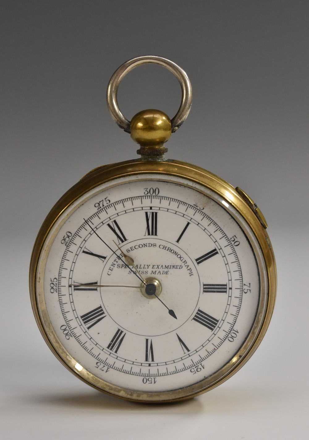 A 19th century Swiss Centre Seconds Chronograph pocket watch,