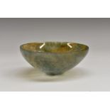 A 19th century turned and polished moss agate bowl, 7.