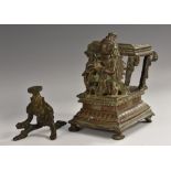 A 19th century Indian bronze domestic shrine, 11.