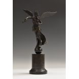 Italian Grand Tour School (19th century), Winged Victory, globular socle, serpentine base,