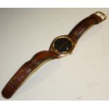 A vintage Favre-Leuba Geneve Harpoon day/date wristwatch