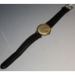 A vintage Omega 9ct day/date wristwatch