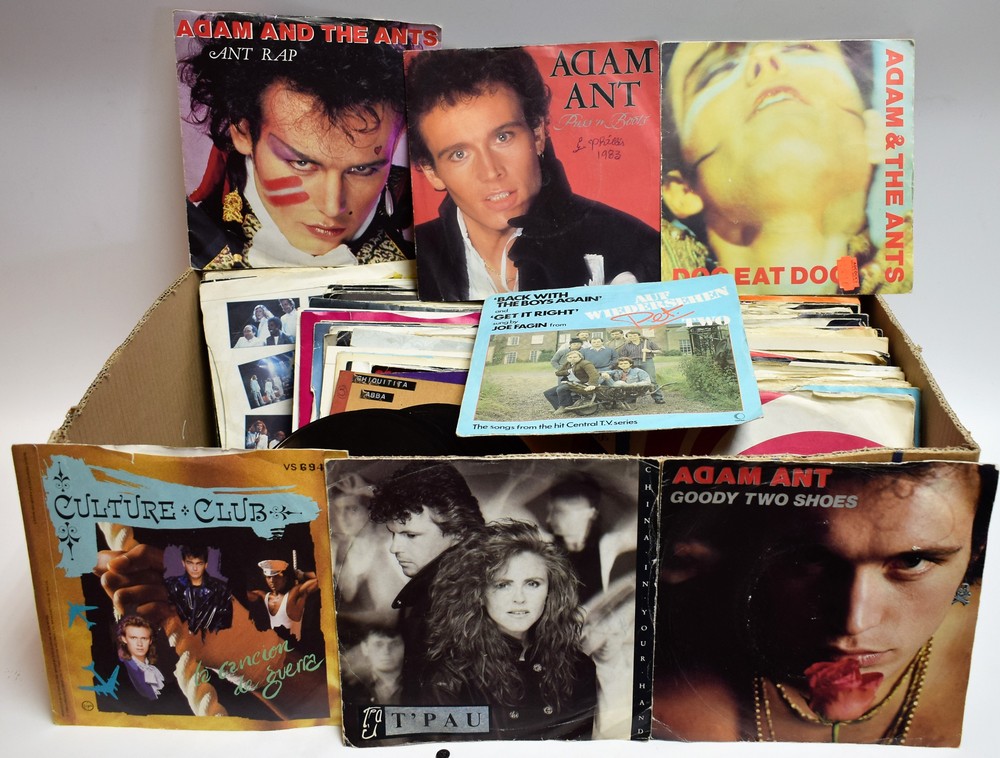Vinyl Records - 7” singles including Donna Summer; The Look; Mike Reid; Gerry Rafferty;