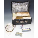 Medical Interest - a vintage medical kit, carrying case en suite, c.