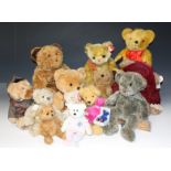 Teddy Bears, various, including TY, Russ, Huggie,