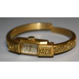 A Baume Mercier lady's bangle wristwatch,