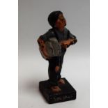 Advertising - Qualcast - a painted cast iron figure of a newspaper boy, 'Speshul',