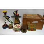 A vintage American McDowell Toys tinplate sand toy "Mac Dutch Mill",