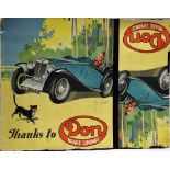 Advertising - Motoring Interest - 'Thanks to Don Brake Linings', approx 66cm x 56.