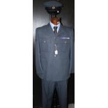 An Officer`s RAF uniform, jacket, trousers,