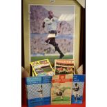 A Paulo Wanchope signed coloured print, limited edition 13/500,