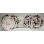 A set of six Mason Ironstone shaped circular plates,