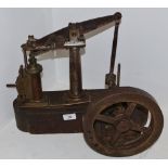 Model steam engine - a static beam engine