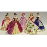 Coalport figures including The Gem Collection 'Sapphire' limited edition 645/1500,