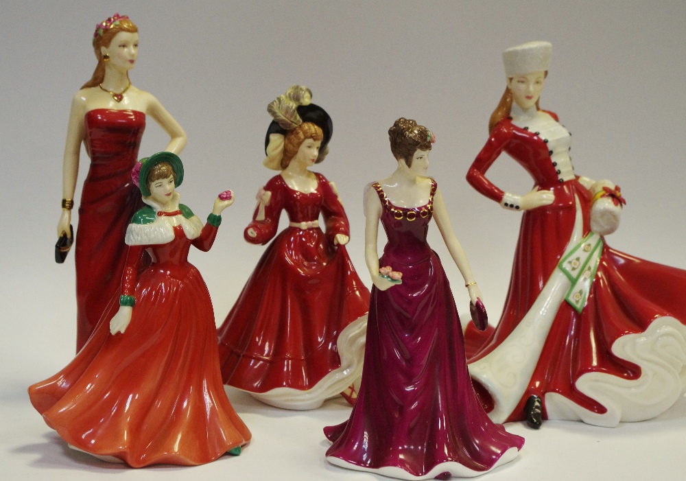 Royal Doulton Pretty Ladies series including Patricia, Christmas Day 2007,