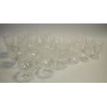 Waterford Crystal Colleen pattern including five brandy balloons, six champagne flutes,